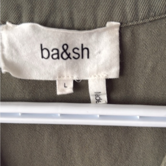 ba&sh Olive Green Lace-Up Dress - Picture 2 of 7